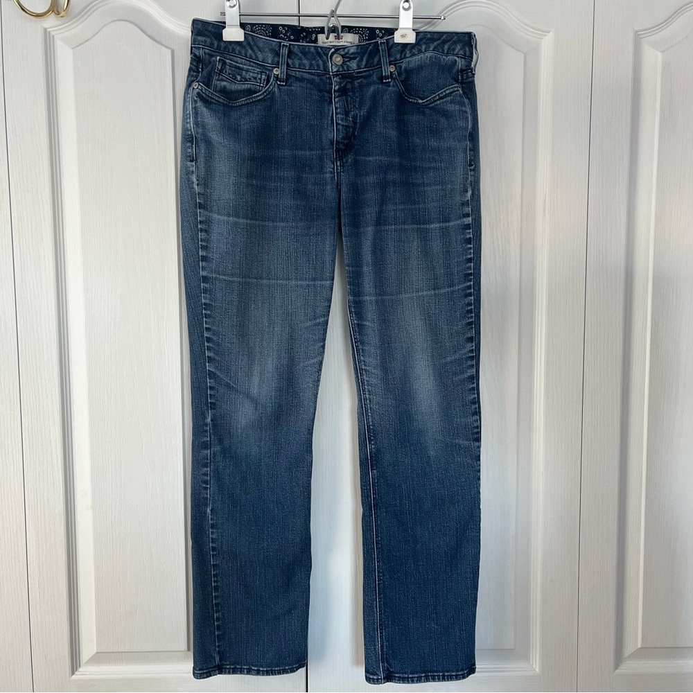 Levi's 525 Straight Leg Perfect Waist Womens Jeans Size 12 M dark Wash